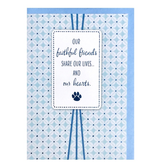 Hallmark Loss of Pet Sympathy Card - Picture 1 of 3
